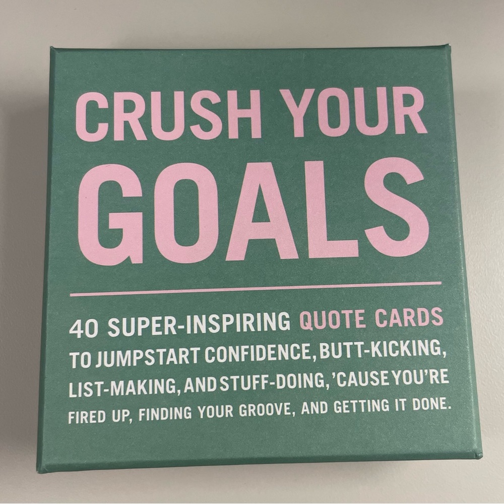 Goal Cards- Set of quote cards with stand